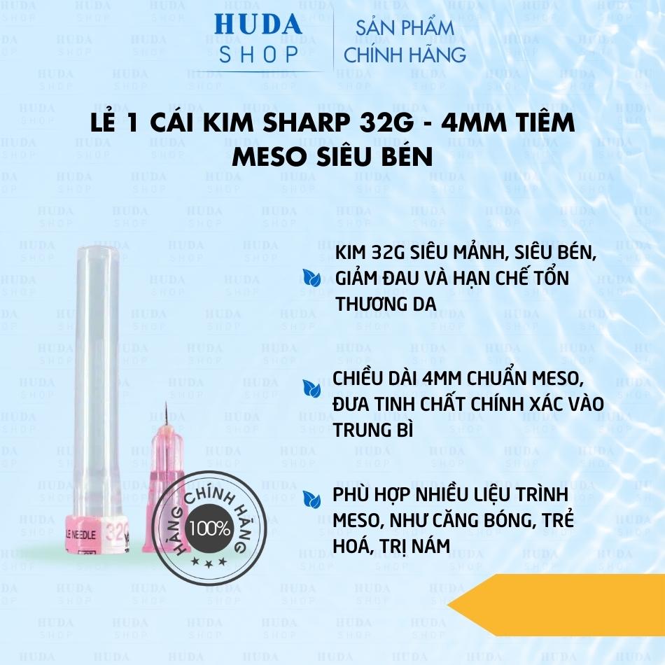 Lẻ 1 cái kim Sharp 32G - 4mm tiêm meso siêu bén